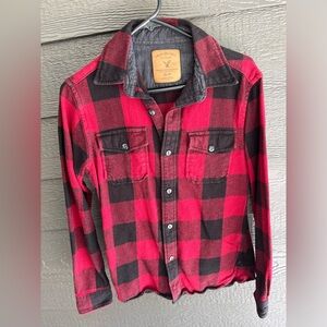 American Eagle Cozy Red Flannel
